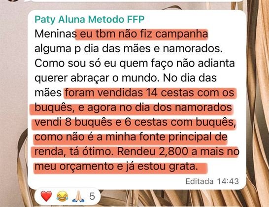 Feedback de aluna