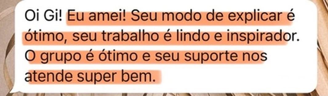 Feedback de aluna