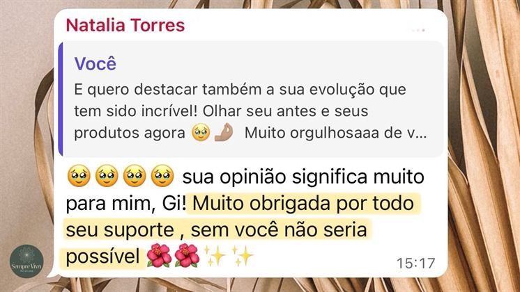 Feedback de aluna