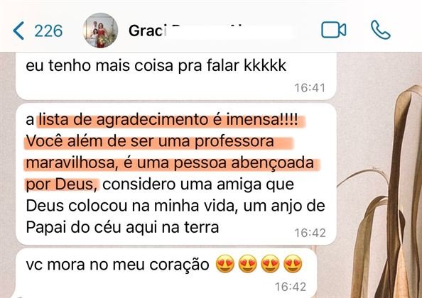 Feedback de aluna