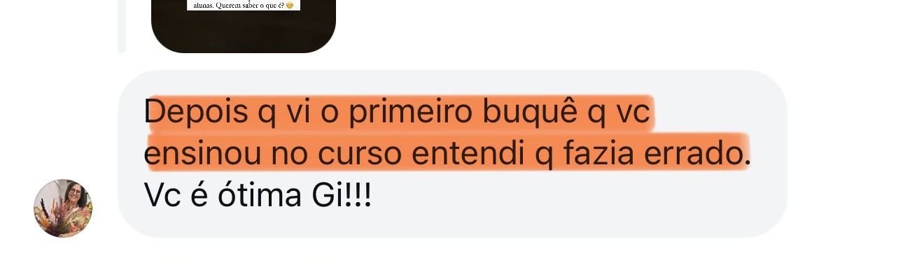 Feedback de aluna