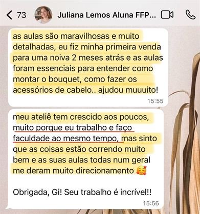 Feedback de aluna