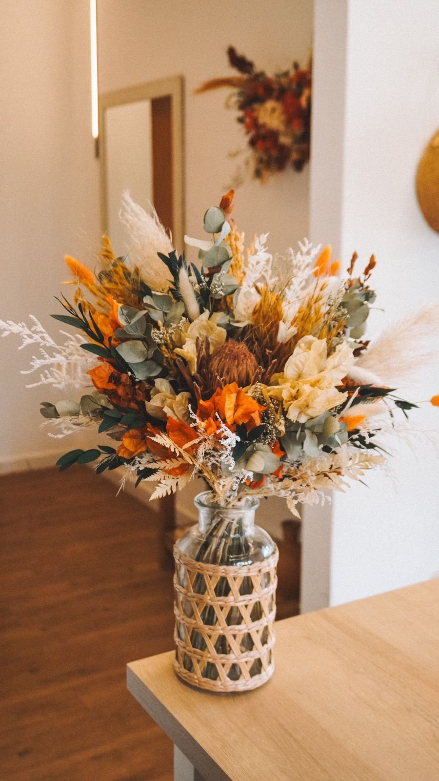 Composição floral de aluna