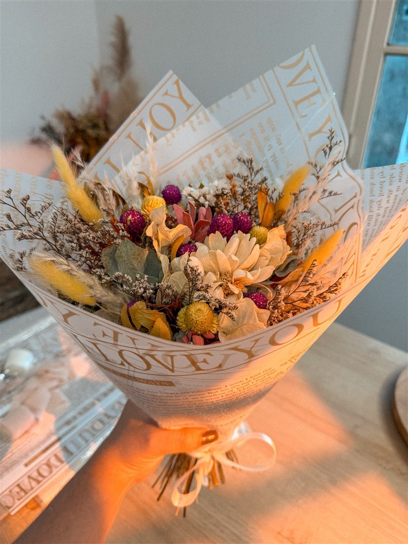 Composição floral de aluna