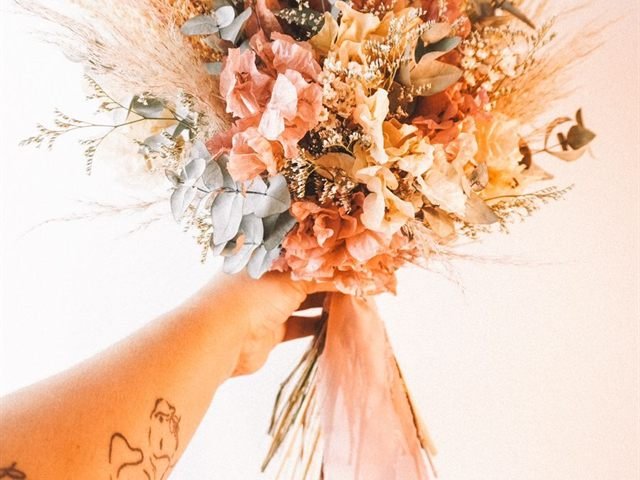 Buquê de flores secas